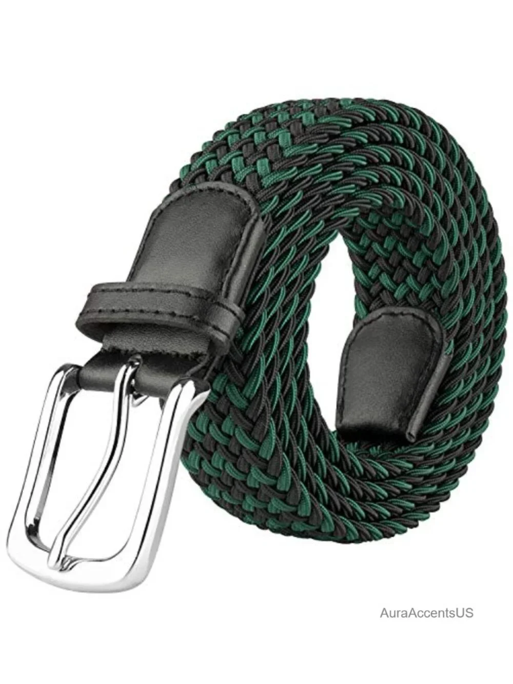 Elastic Braided Belt Stretch Woven Gift Box Golf Business Dress
